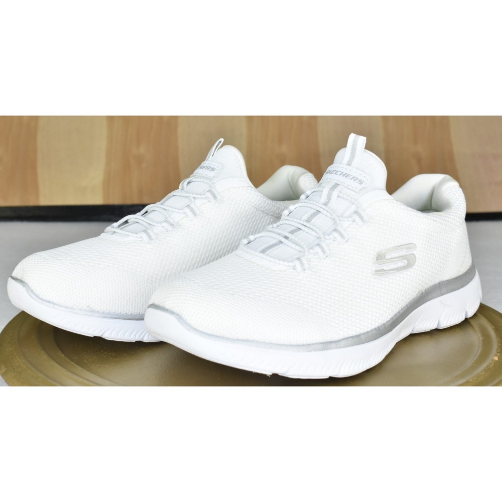 Skechers Summits Cool Classic Women Shoes Size 8.5 Brilliant Glow White Sneakers